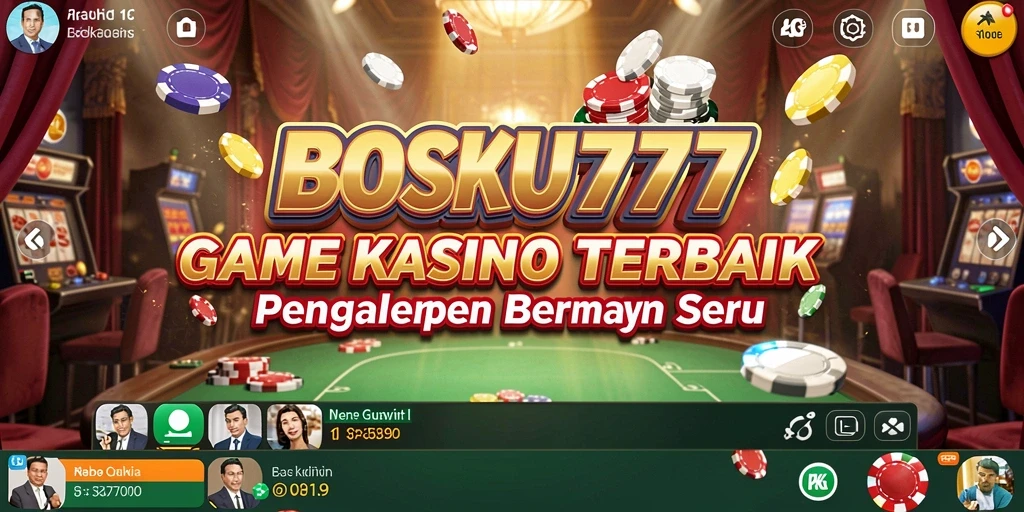 Tampilan screenshot gameplay BOSKU777 yang menampilkan permainan Kasino yang menarik.