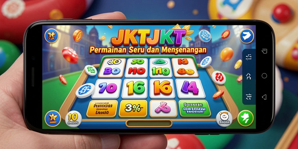 Screenshot gameplay JKTJKT yang menampilkan suasana Bingo yang seru.