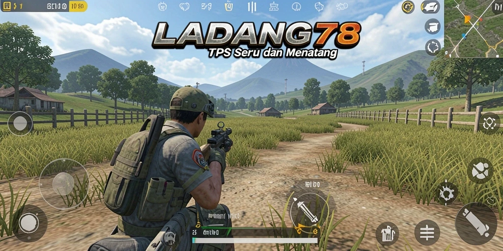 Screenshot menarik menunjukkan aksi seru dalam LADANG78.