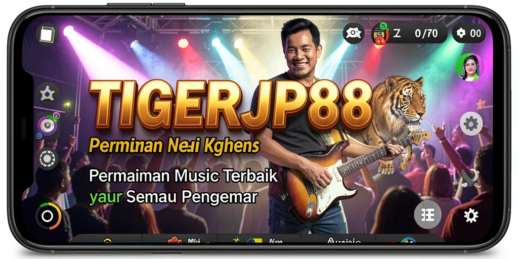 Tampilan gameplay yang menarik dari TIGERJP88 dengan berbagai lagu.